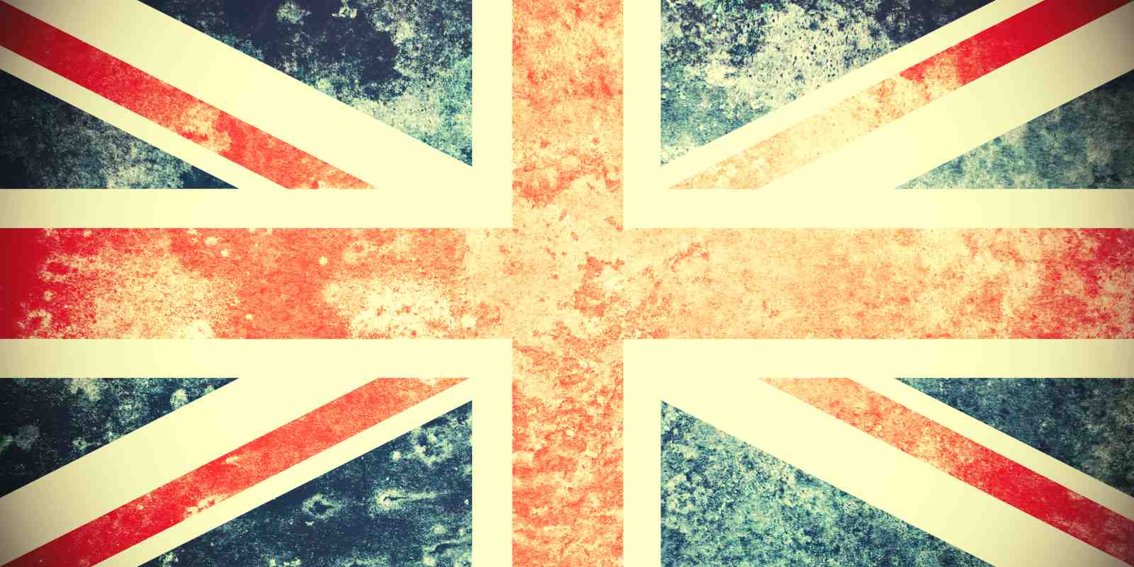 Vintage Union Jack Flag Grunge Wall Art Wall Art