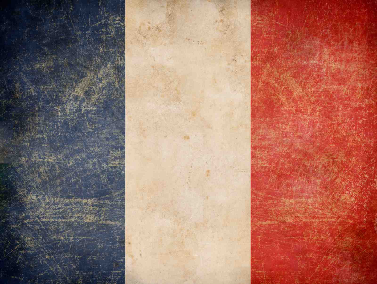 Vintage French Flag Wall Art Wall Art