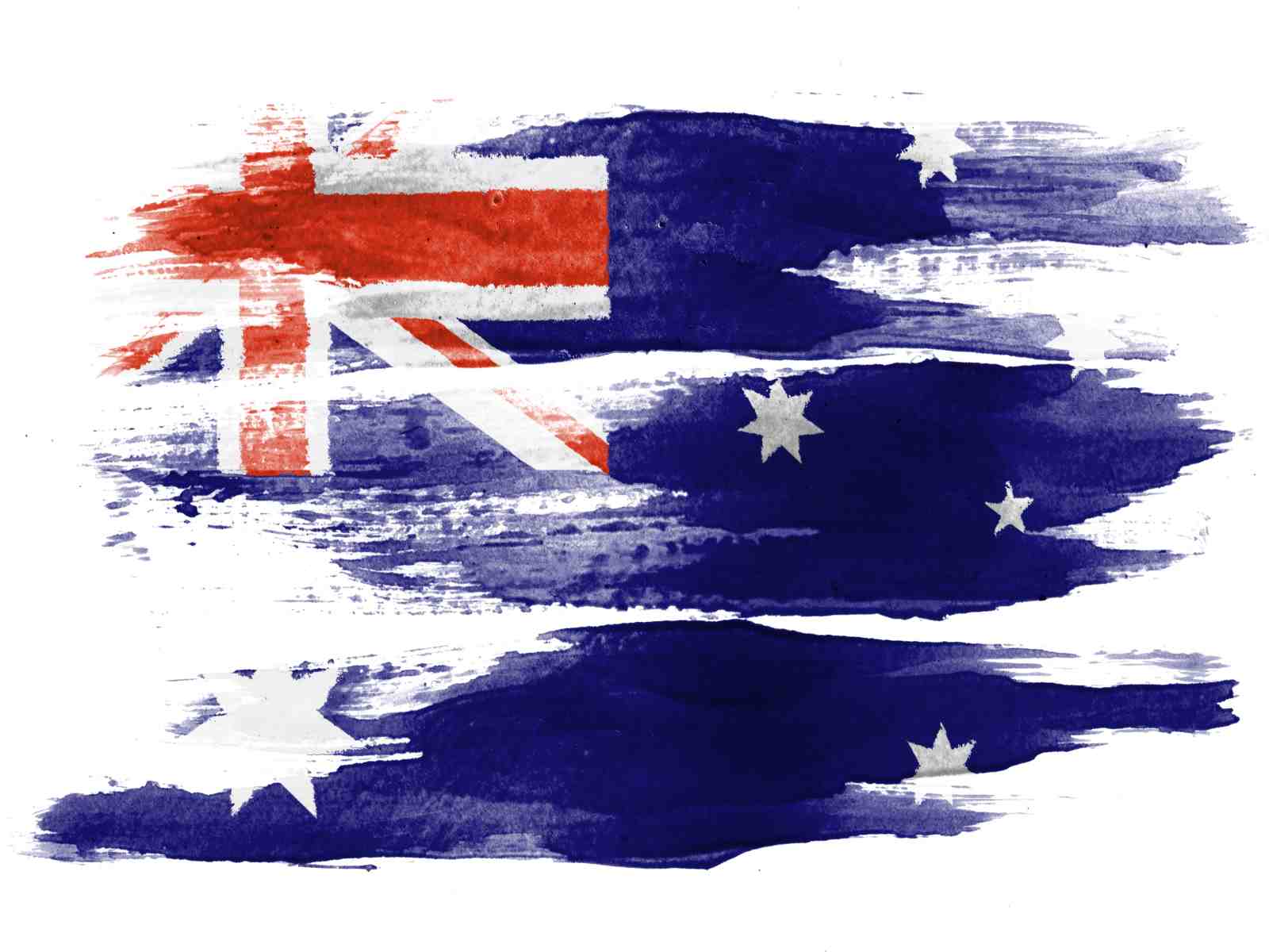 Abstract Australian Flag Art Wall Art