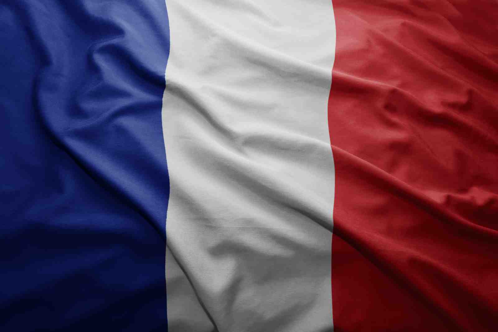 French Flag Serene Linen Wall Art