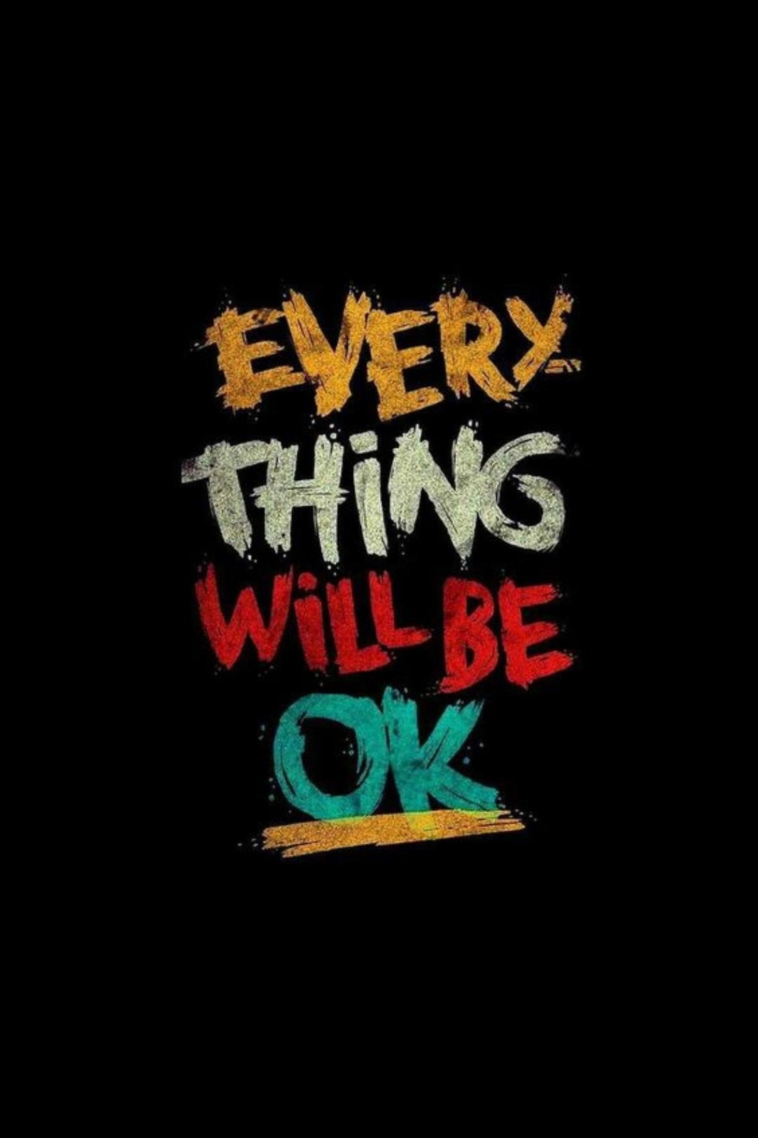 Everything Will Be Ok Graffiti Wall Art Wall Art