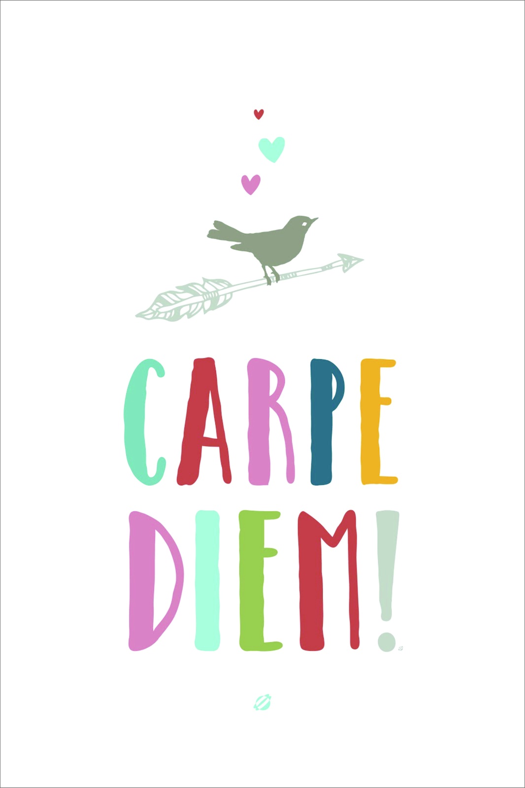 Carpe Diem Bird & Arrow Wall Art