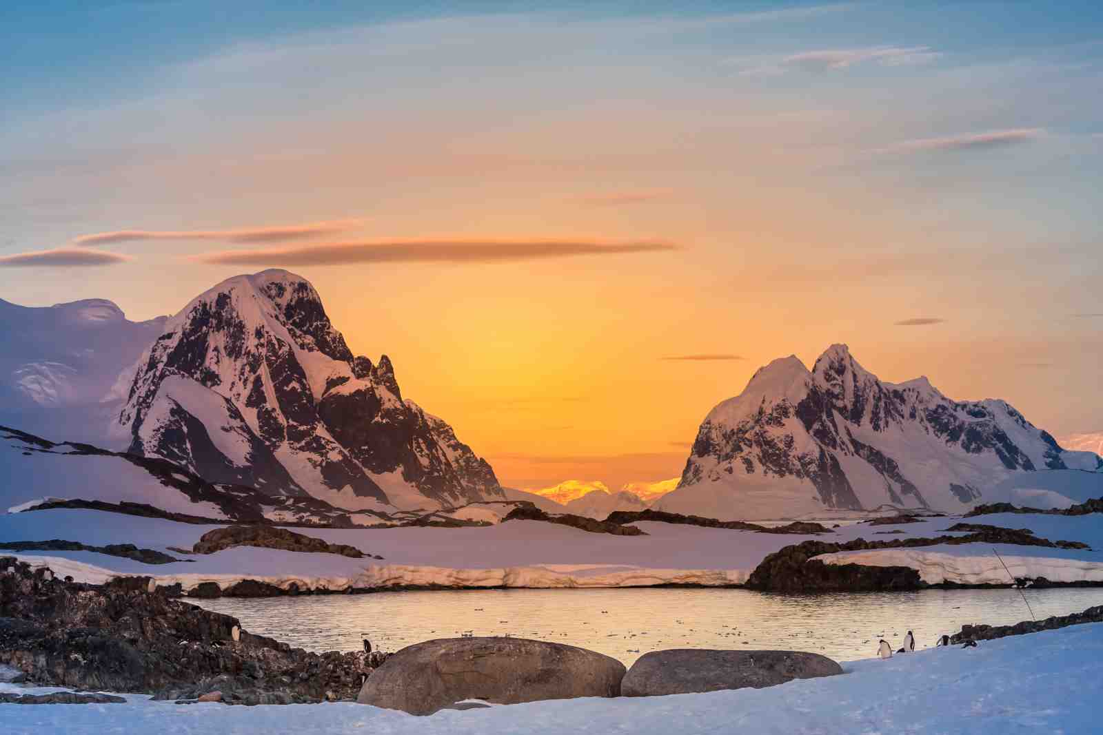 Antarctic Sunrise Majesty Wall Art