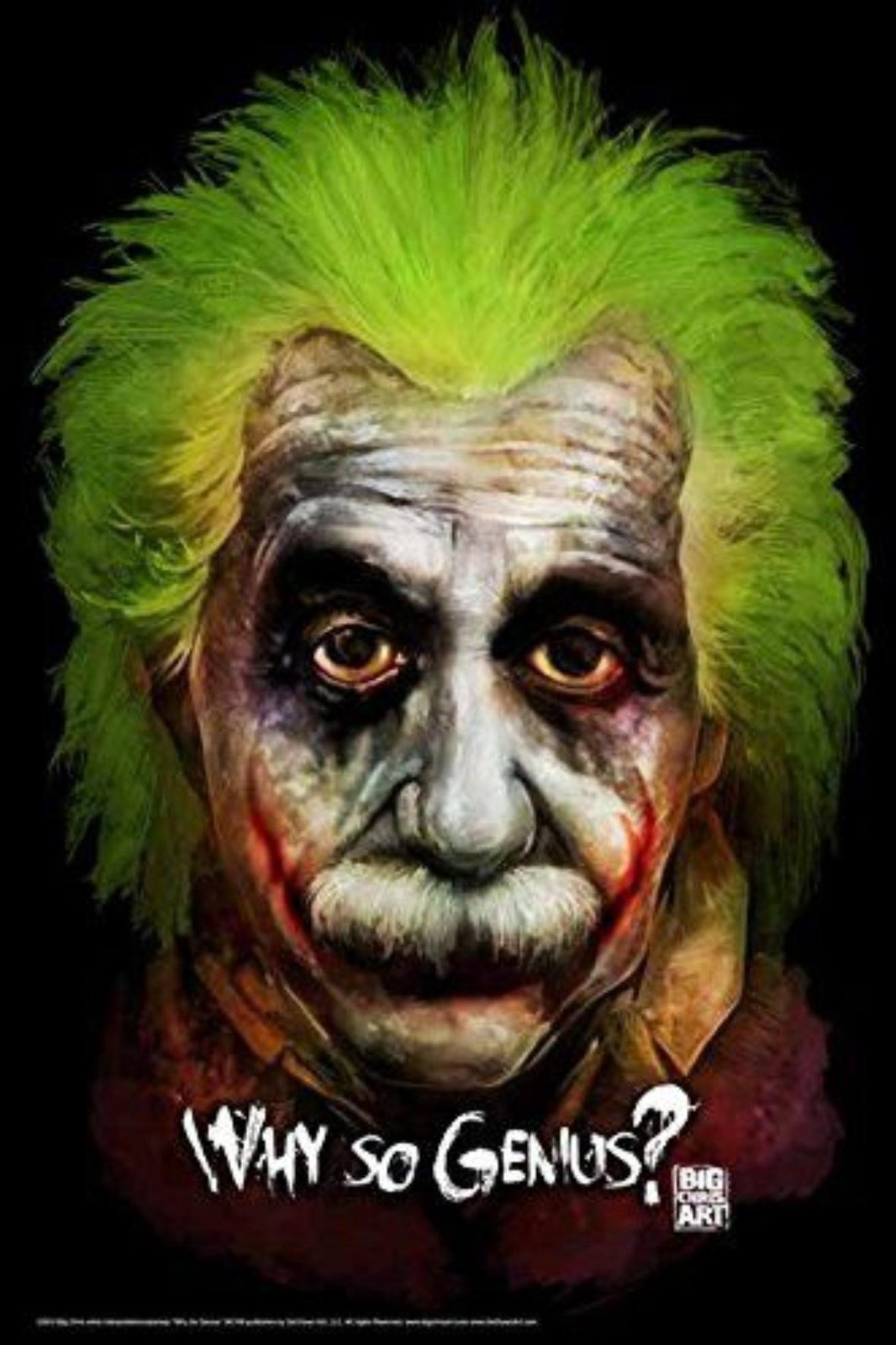Einstein Joker "Why So Genius?" Wall Art