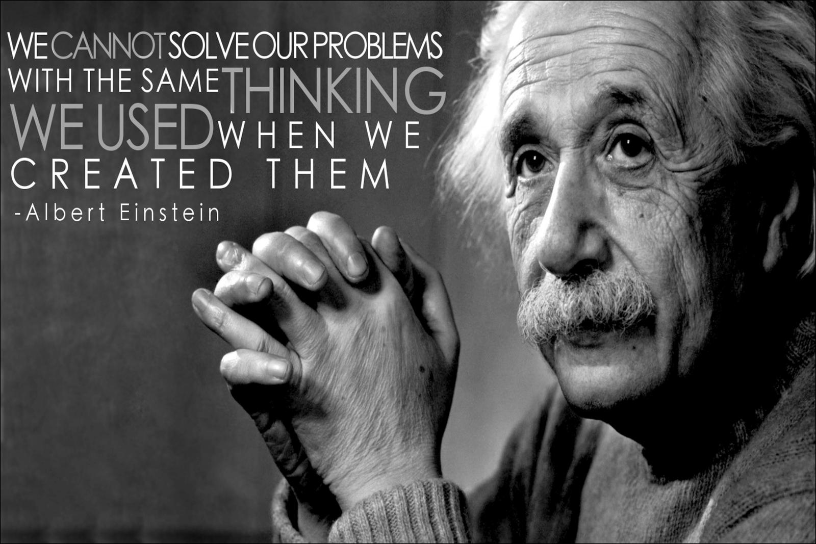 Einstein "Thinking" Quote Wall Art | Motivational Art