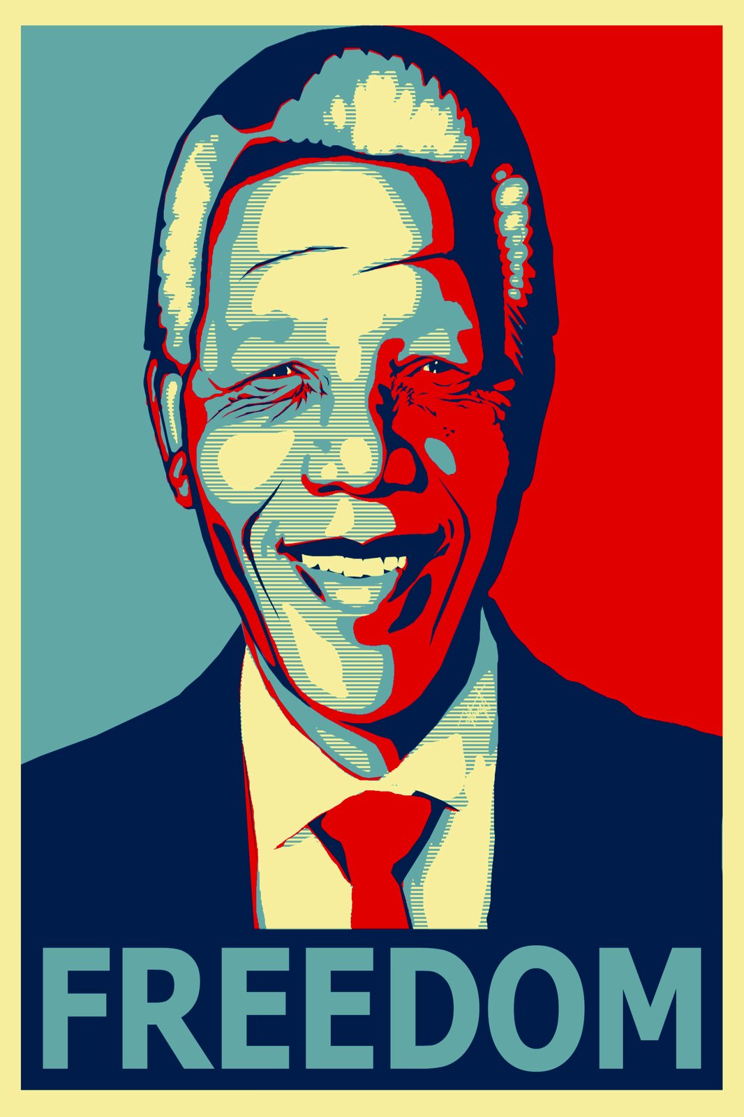 Nelson Mandela Freedom Poster Wall Art