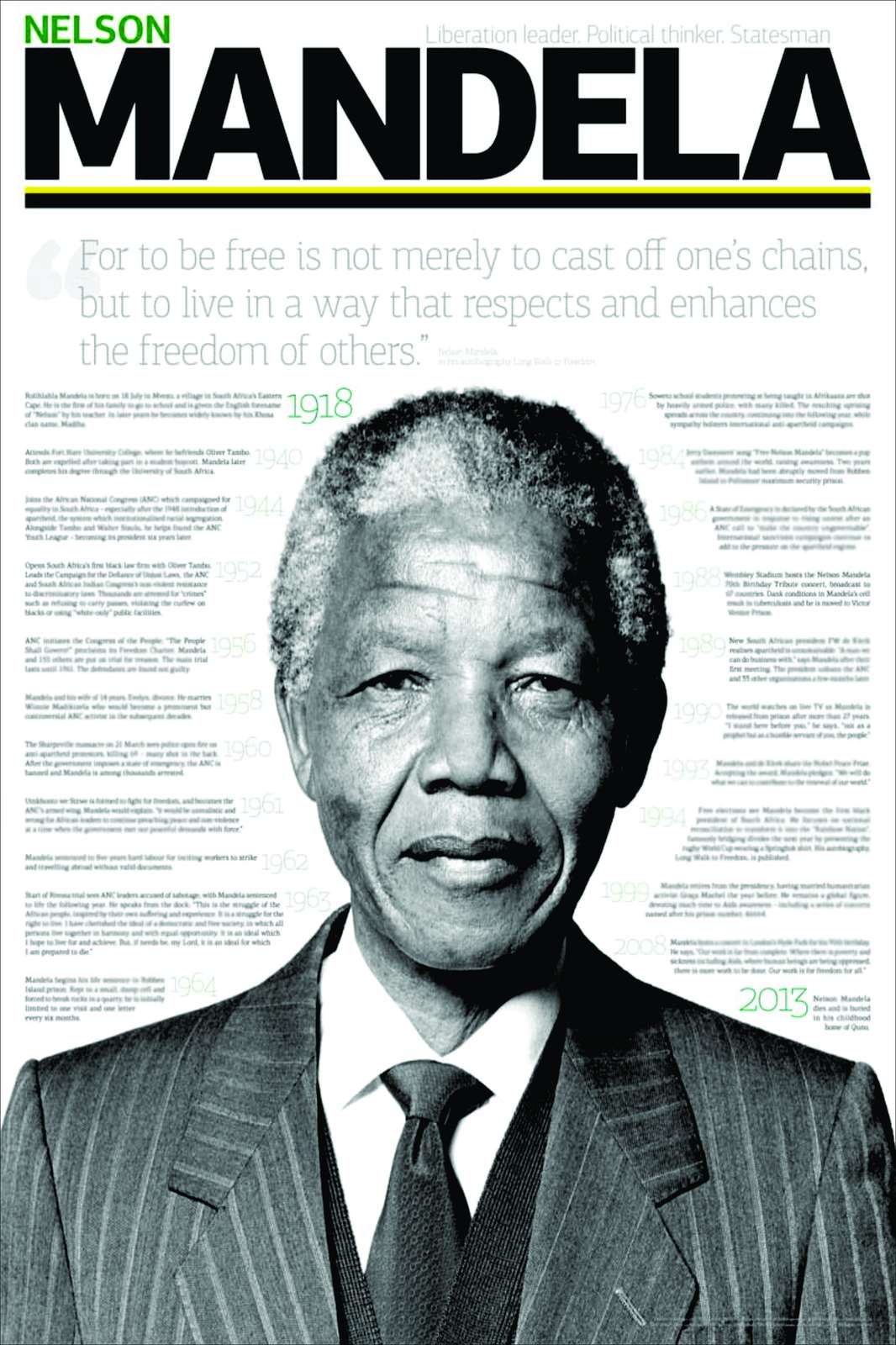 Nelson Mandela Iconic Portrait Wall Art