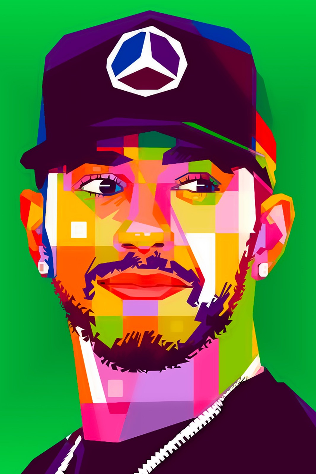 Lewis Hamilton Pop Art Wall Art