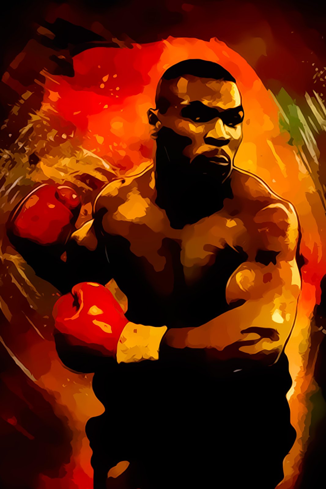 Mike Tyson Punch King Boxing Wall Art