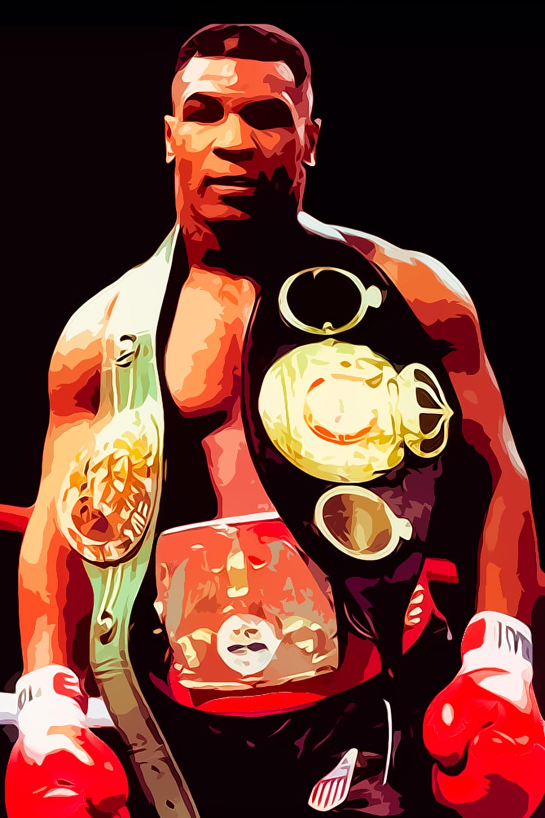 Mike Tyson Champion Fighter Pop Art Wall Art
