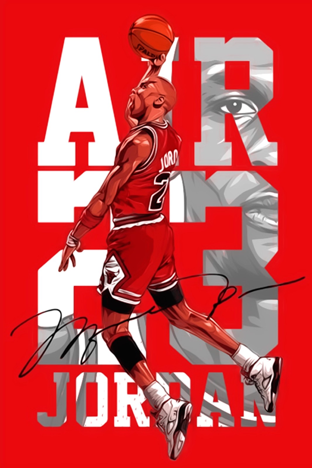 Michael Jordan "Air Jordan" Dunk Wall Art