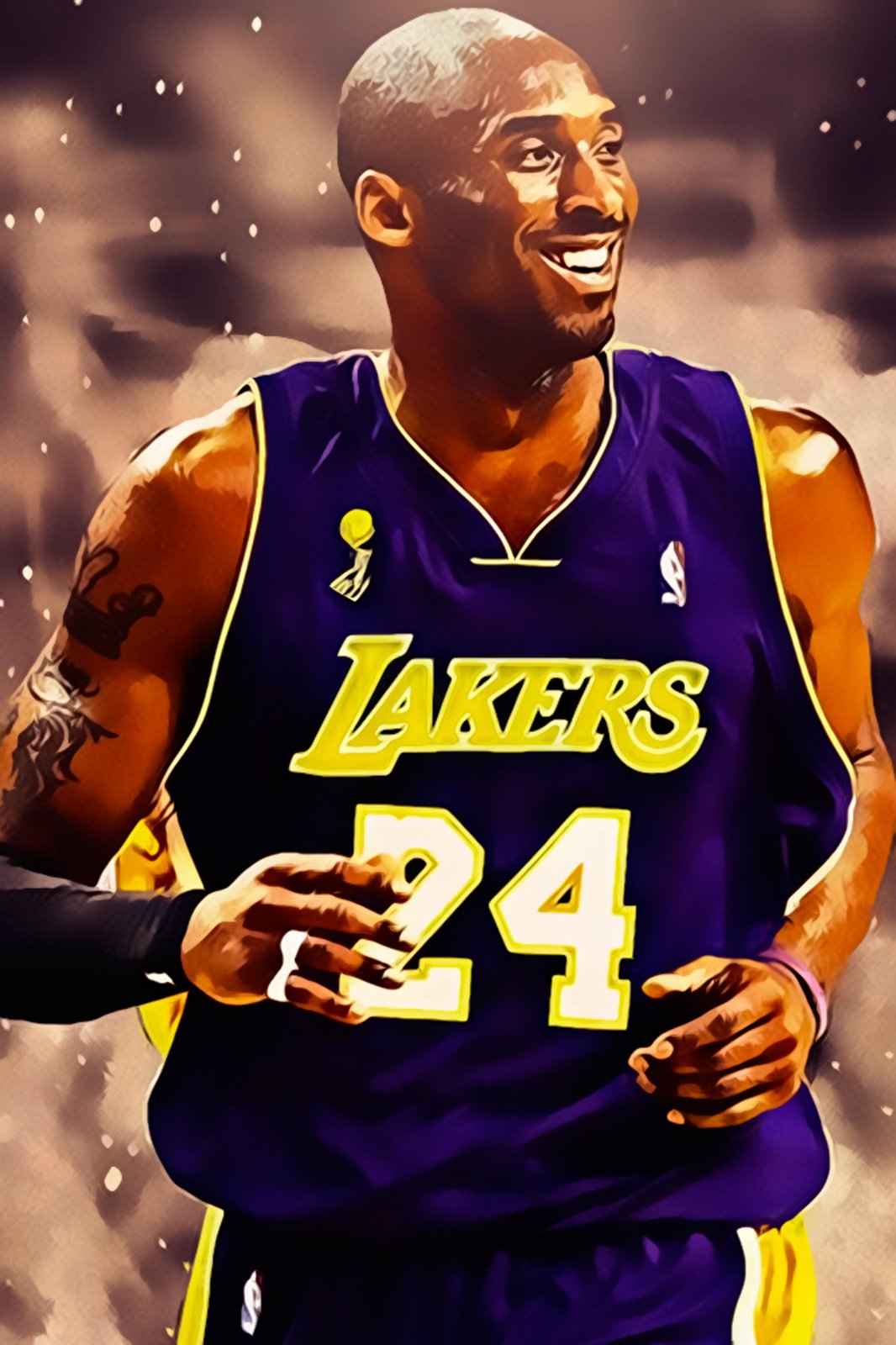 Kobe Bryant 24 Lakers Artwork Wall Art