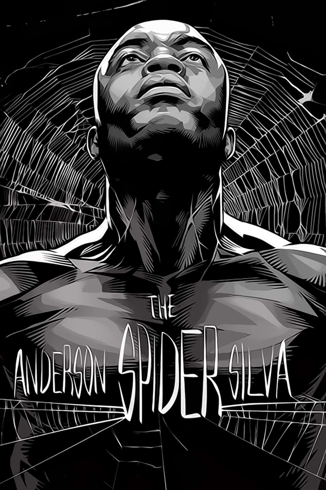 Anderson Silva "Spider" Graphic Wall Art
