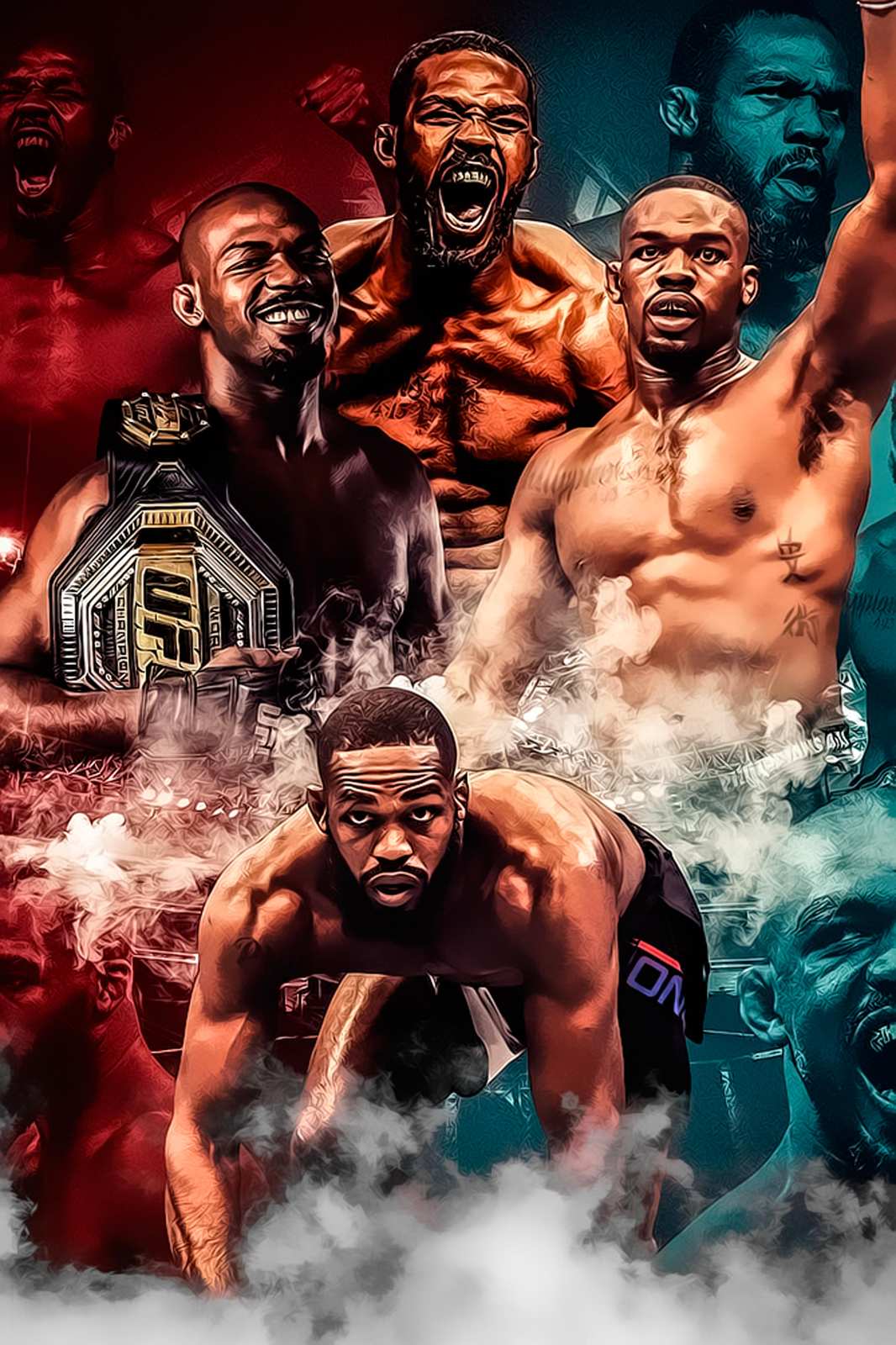 Jon Jones UFC Champion Wall Art