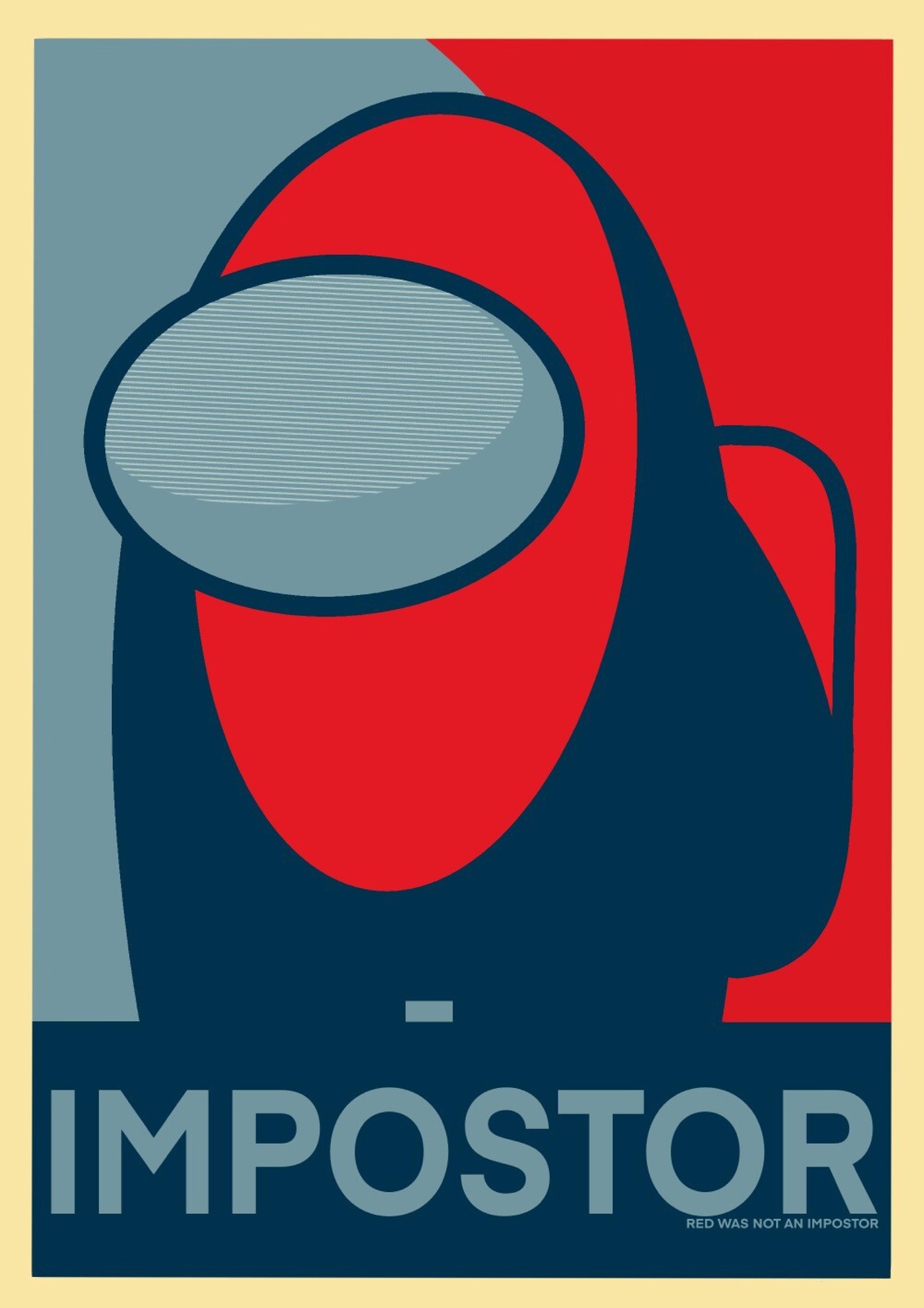 Red Impostor "Crewmate" Wall Art