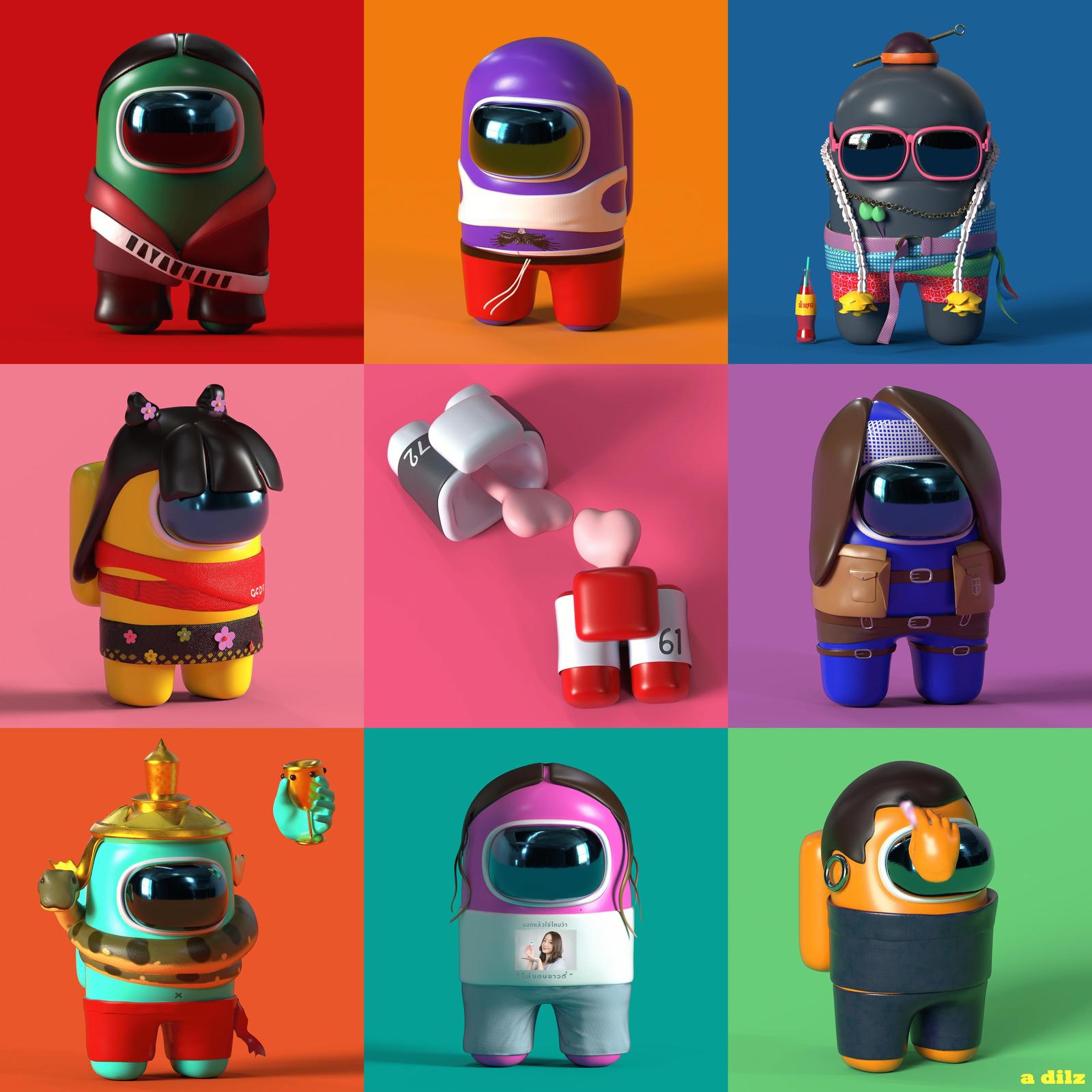Vibrant Character Art Wall Art