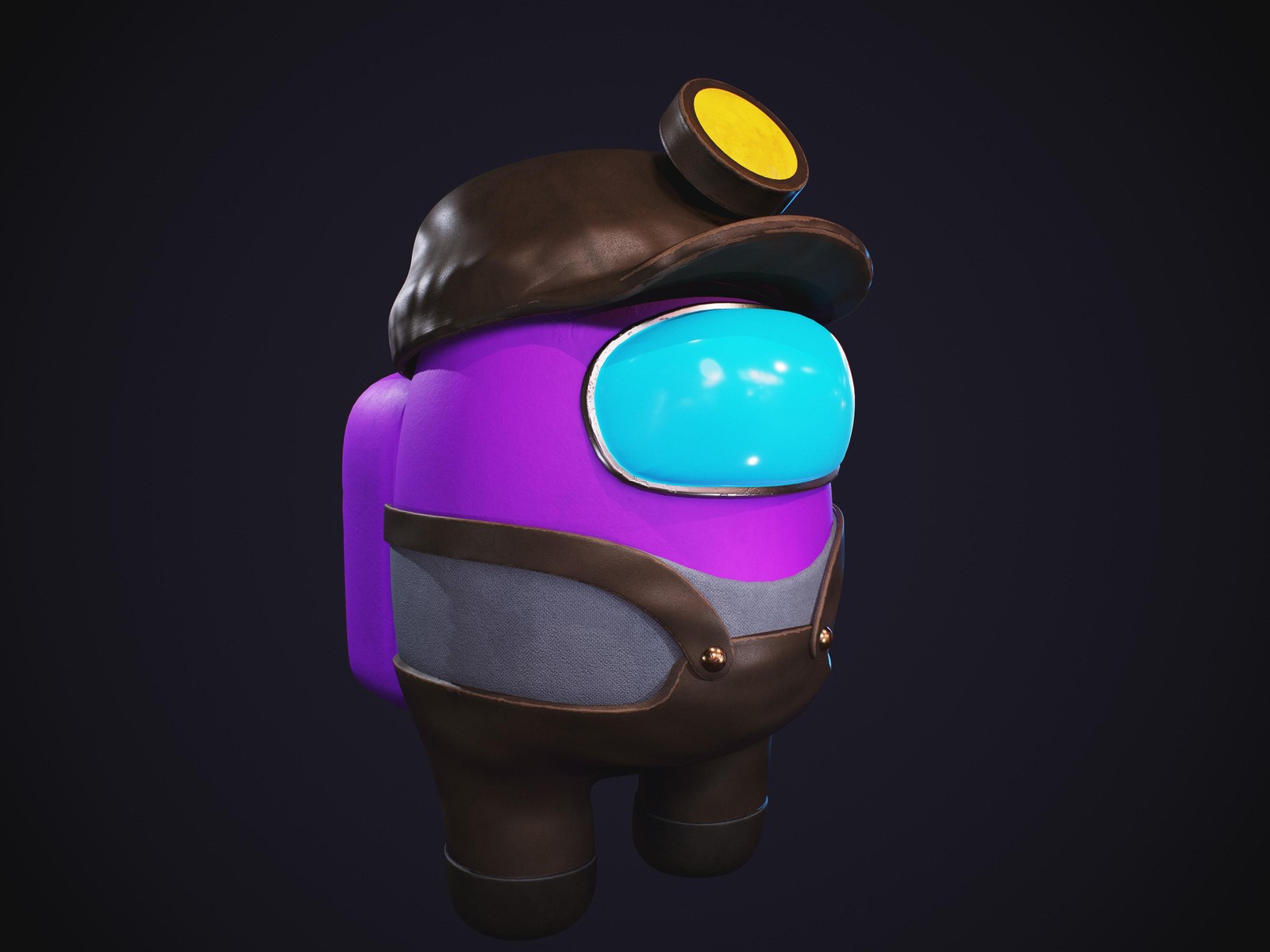 Purple Steampunk Astronaut Wall Art