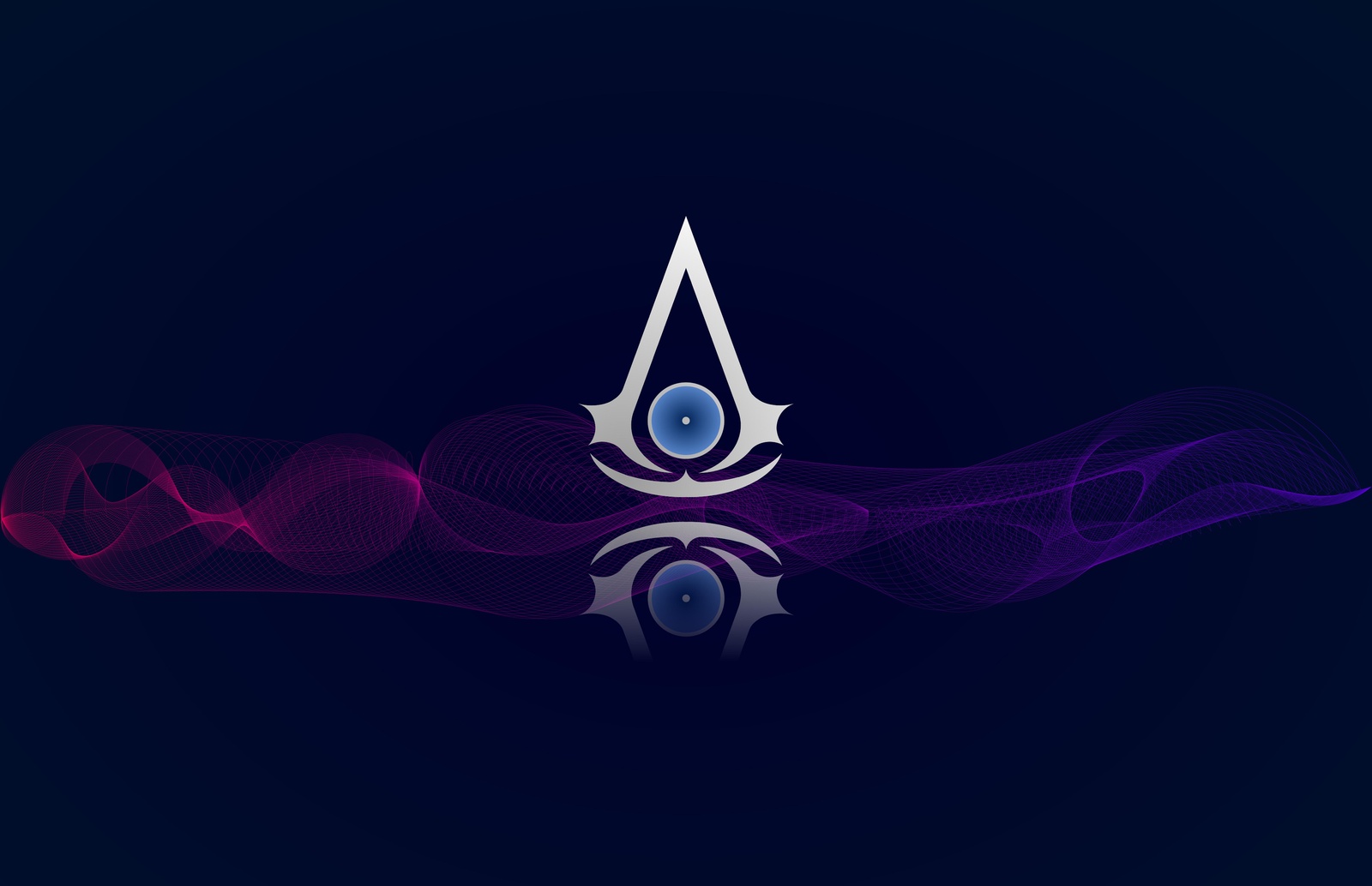Assassin's Creed Symbol Abstract Wave Wall Art