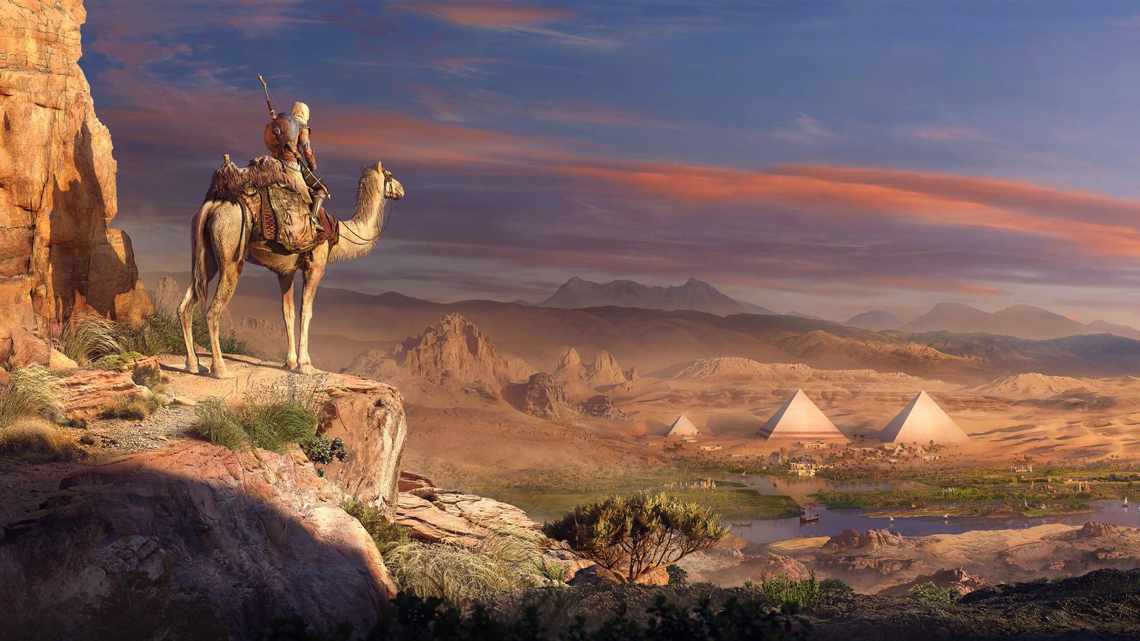 Ancient Egypt Camel Ride Wall Art