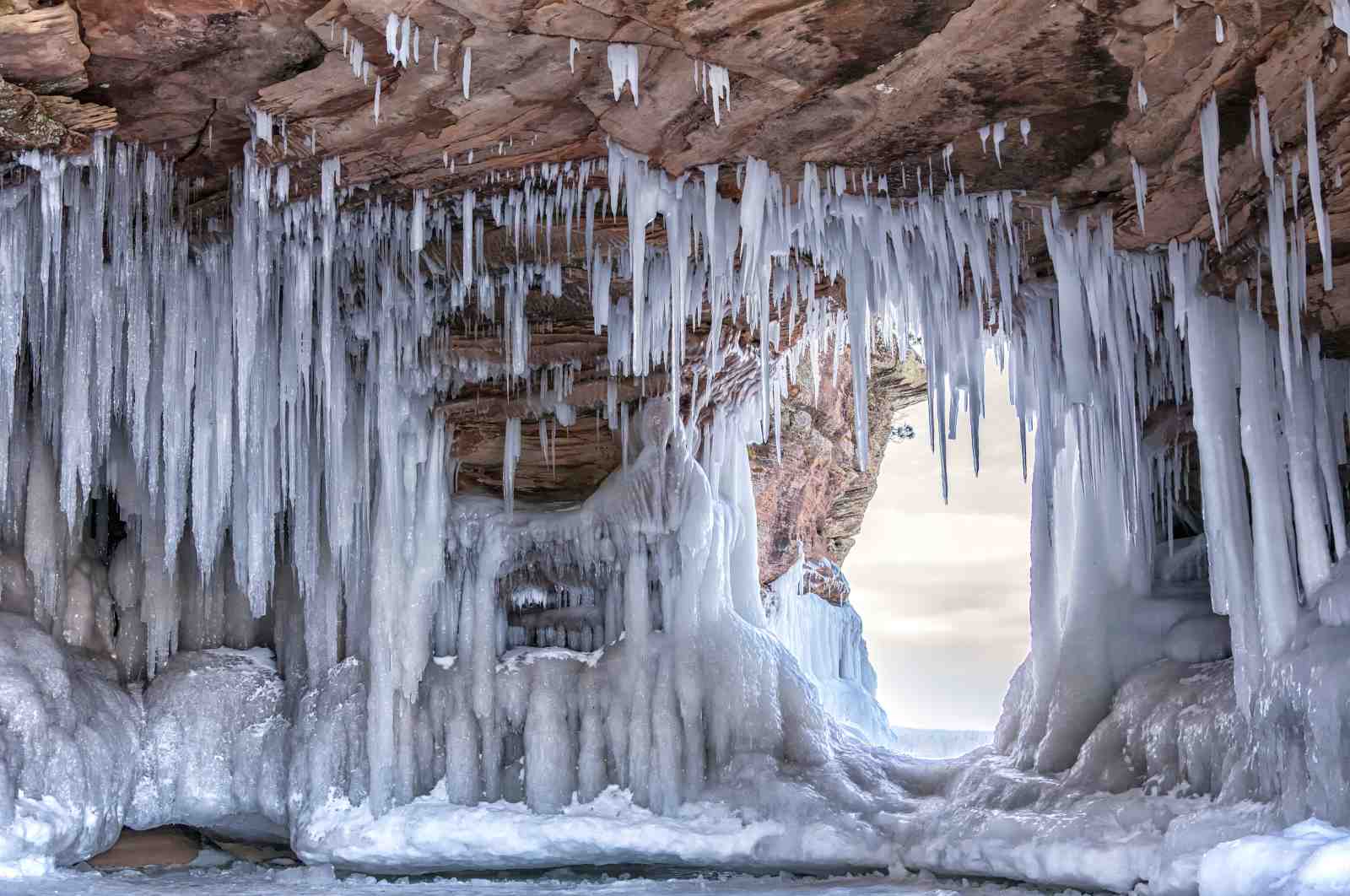 Frozen Wonderland Ice Cave Wall Art