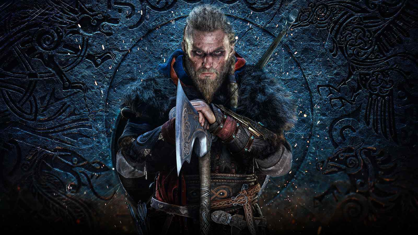 Epic Viking Warrior Axe Warrior Wall Art
