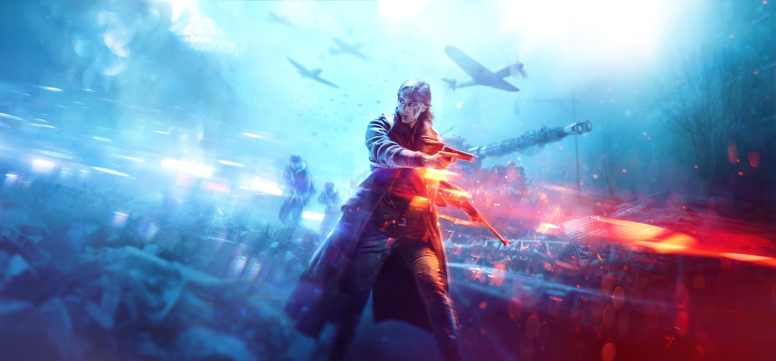 Dynamic Battlefield Scene Wall Art