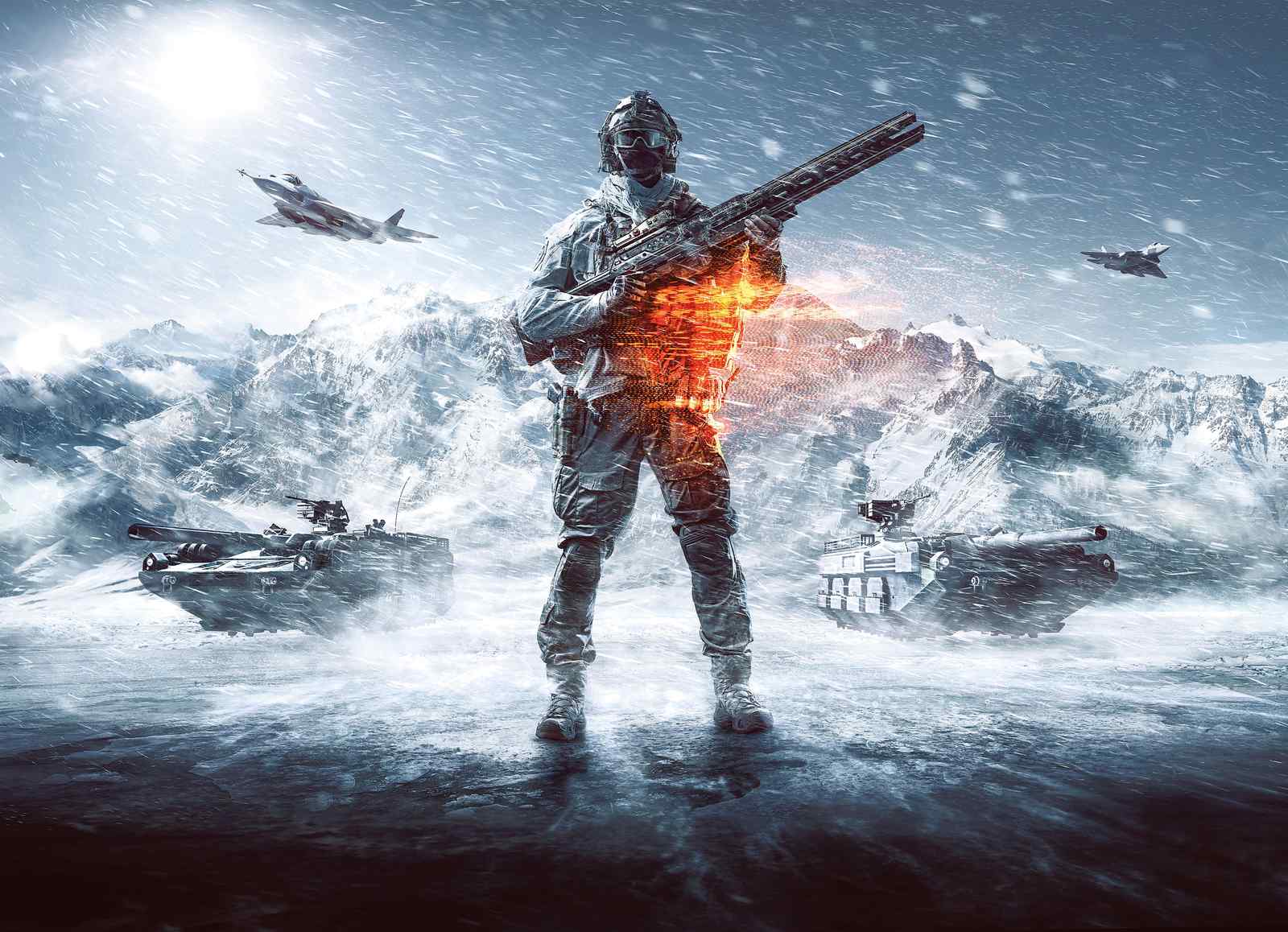 Epic Winter Soldier Battlefield Wall Art