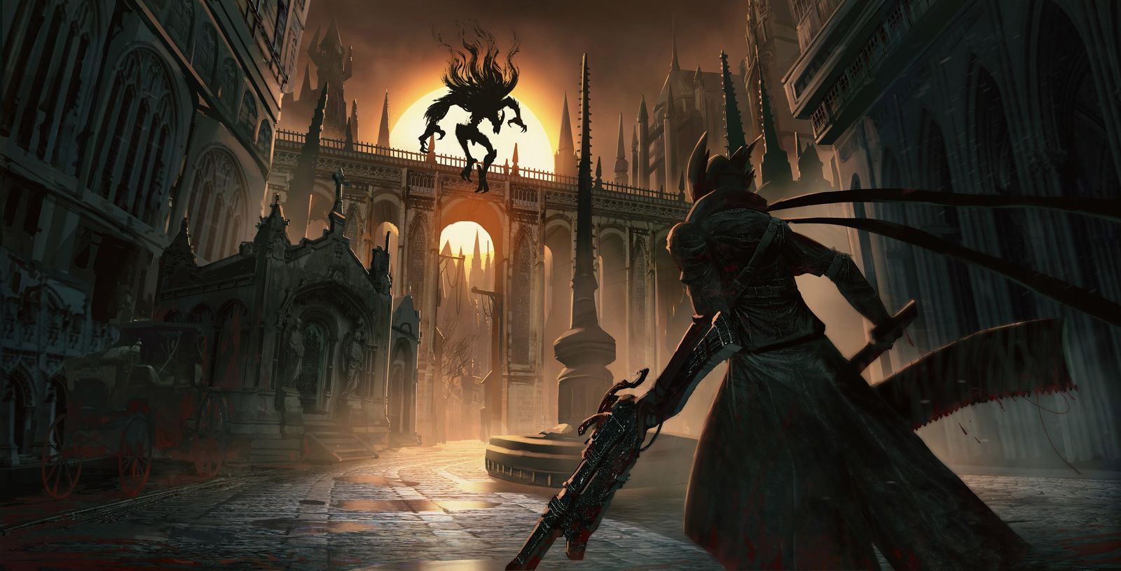 Gothic Hunter Confrontation Wall Art