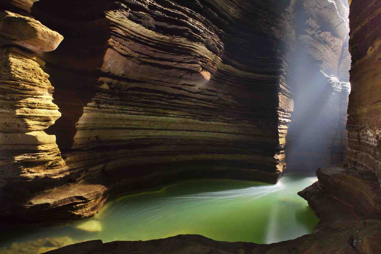 Mystic Cave Pool Serene Landscape Wall Art