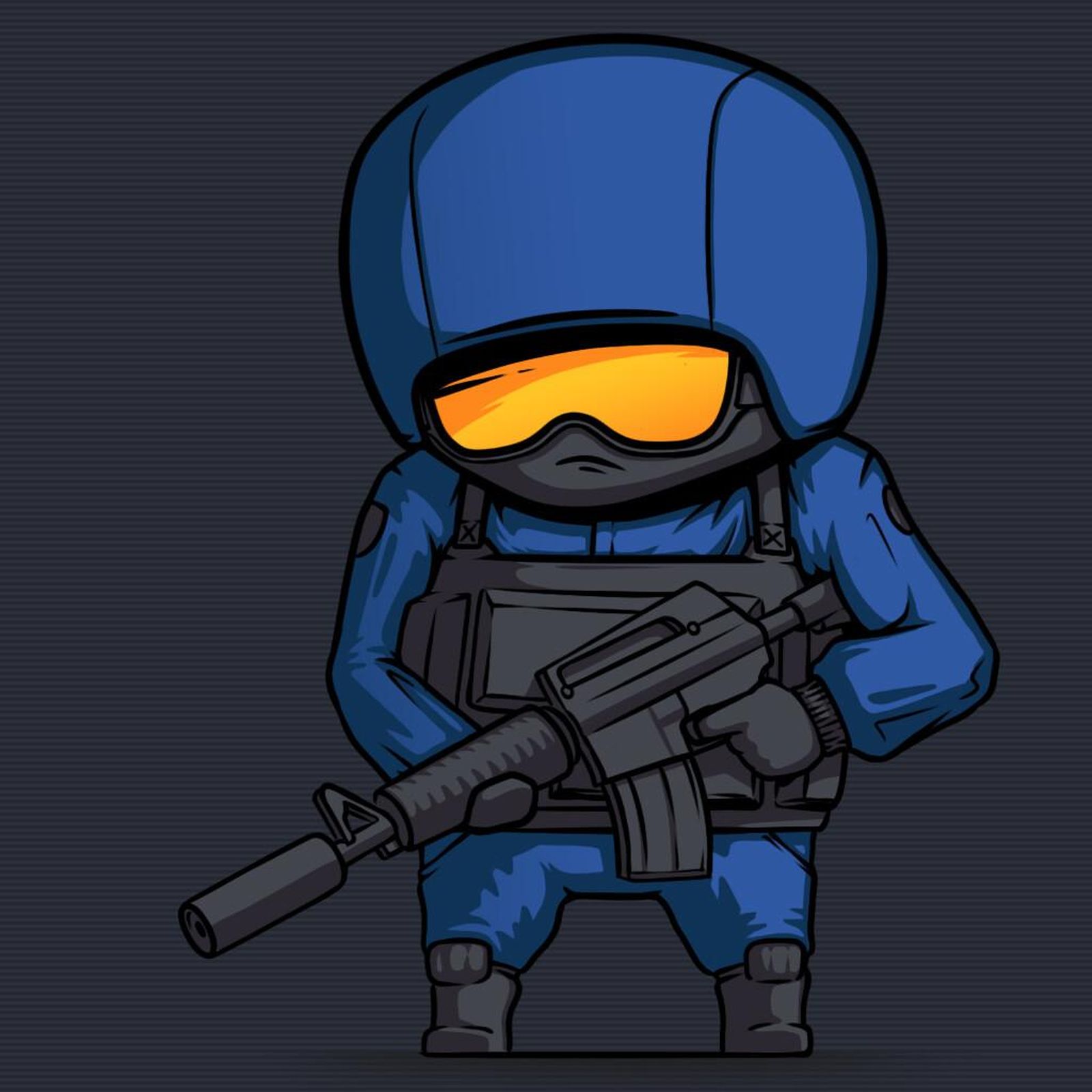 Gaming Soldier "Blue Force" Wall Art