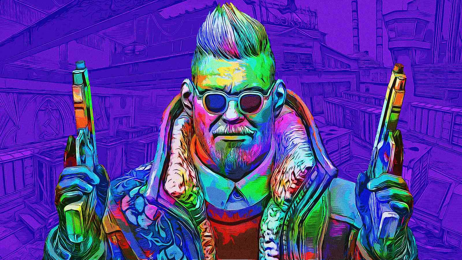 Vibrant Pop Art Character Wall Art