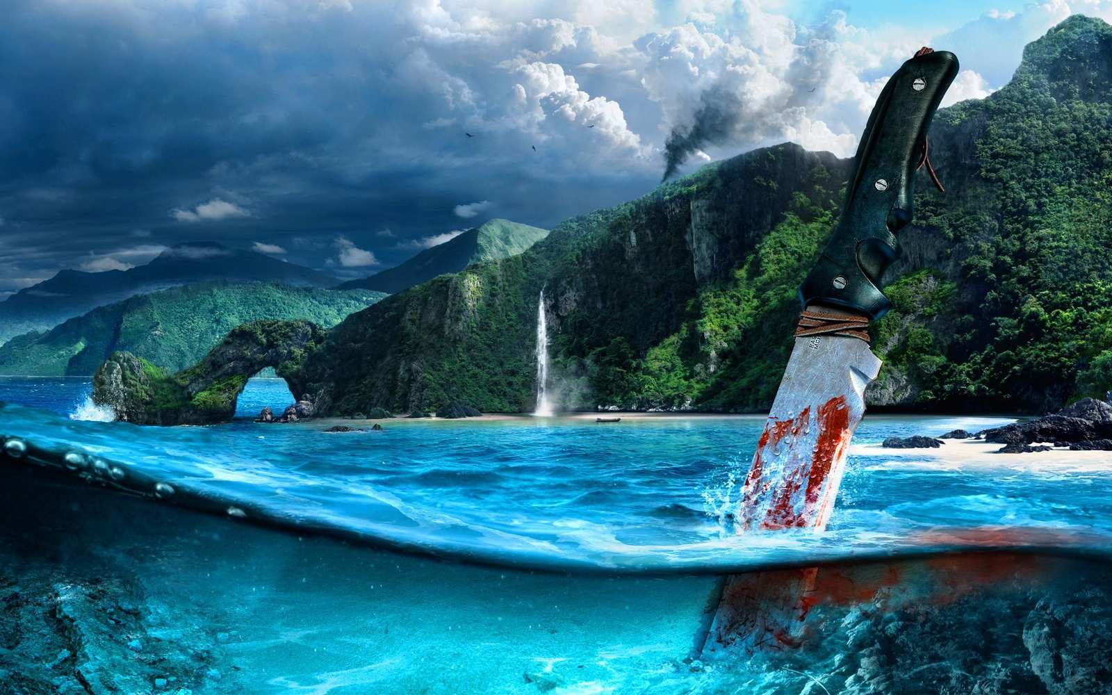 Survival Island Knife Wall Art