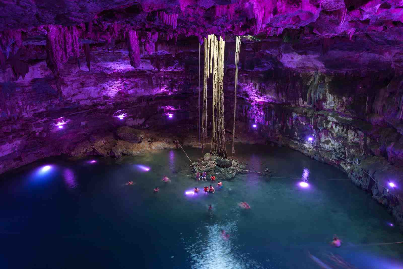 Mystic Cave & Waterfall Tropical Escape Wall Art