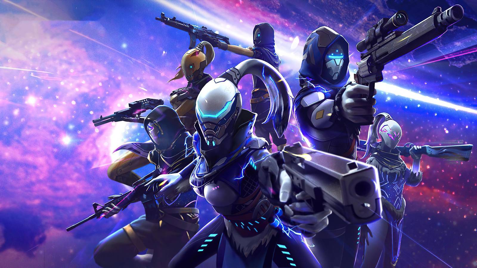 Futuristic Warrior Team Wall Art