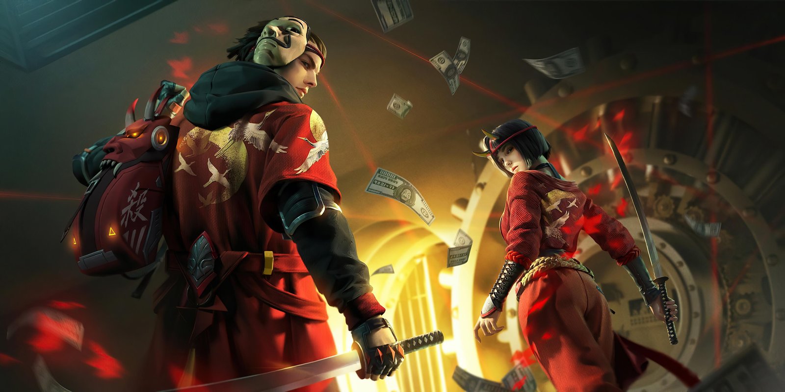 Samurai Bank Heist Wall Art