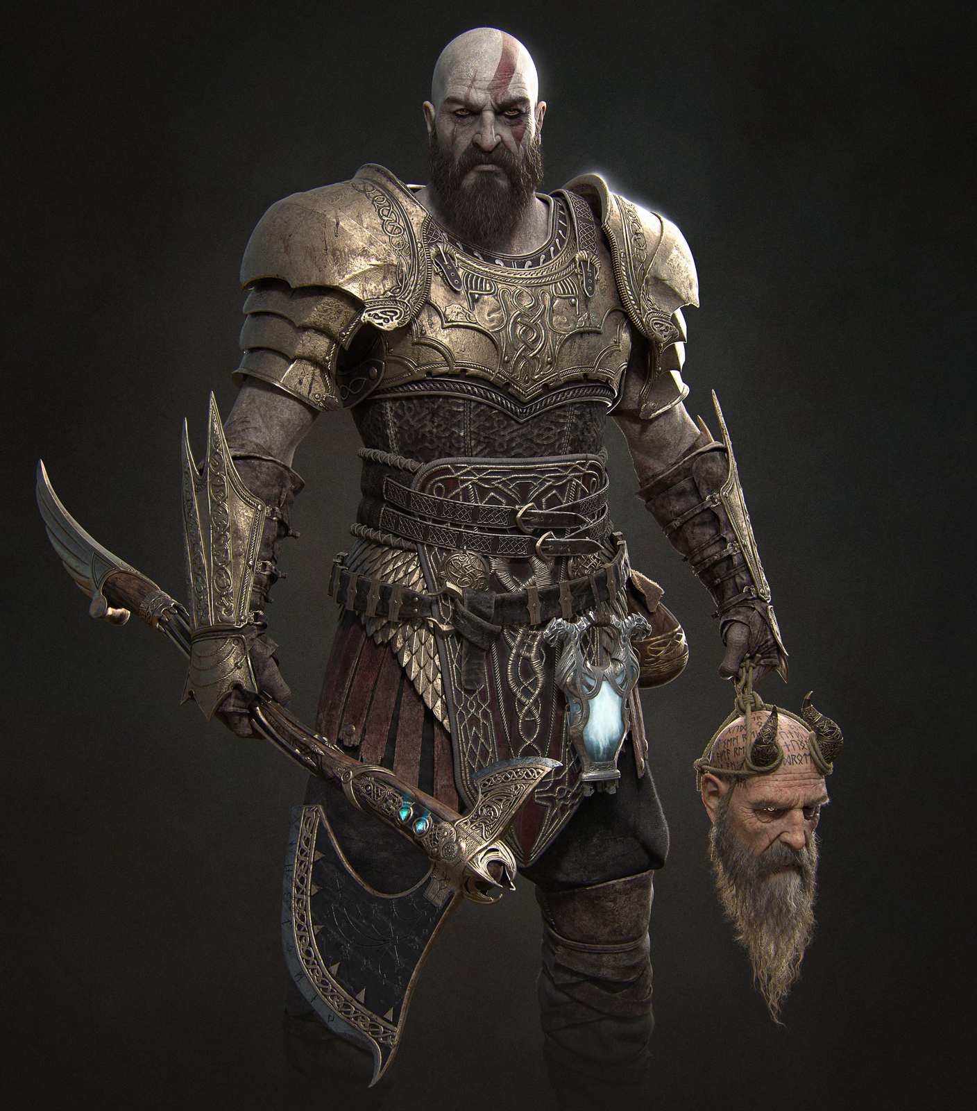 Epic Kratos Battle Ready Wall Art
