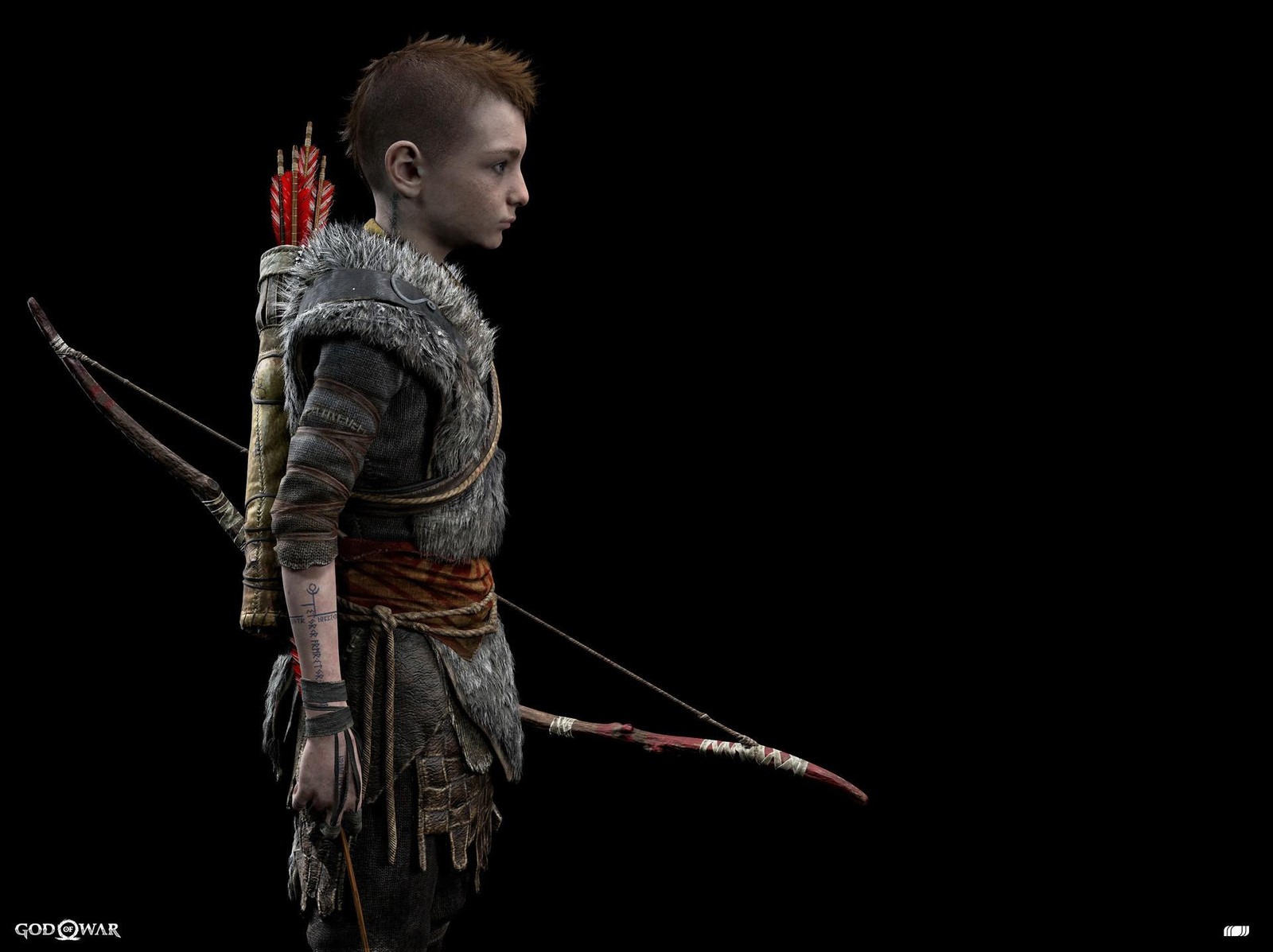 Epic Warrior Boy Bow & Arrow Wall Art