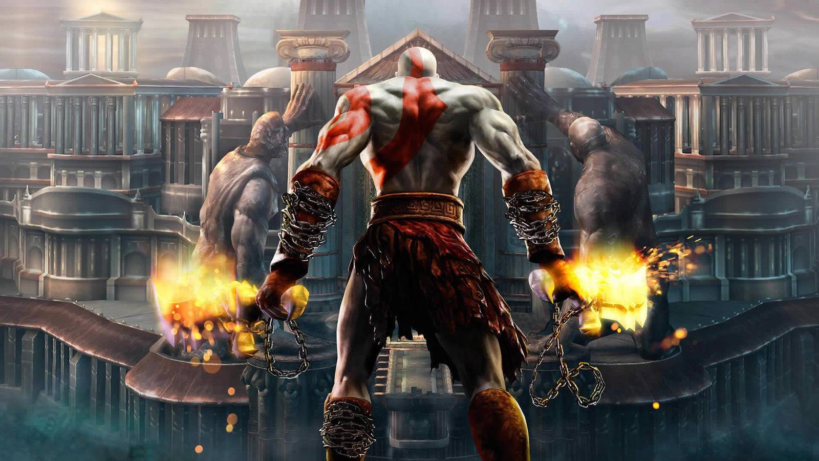 Kratos God of War Epic Battle Wall Art