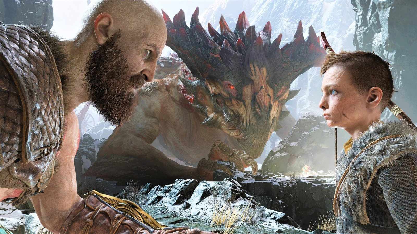Epic God of War Confrontation Wall Art