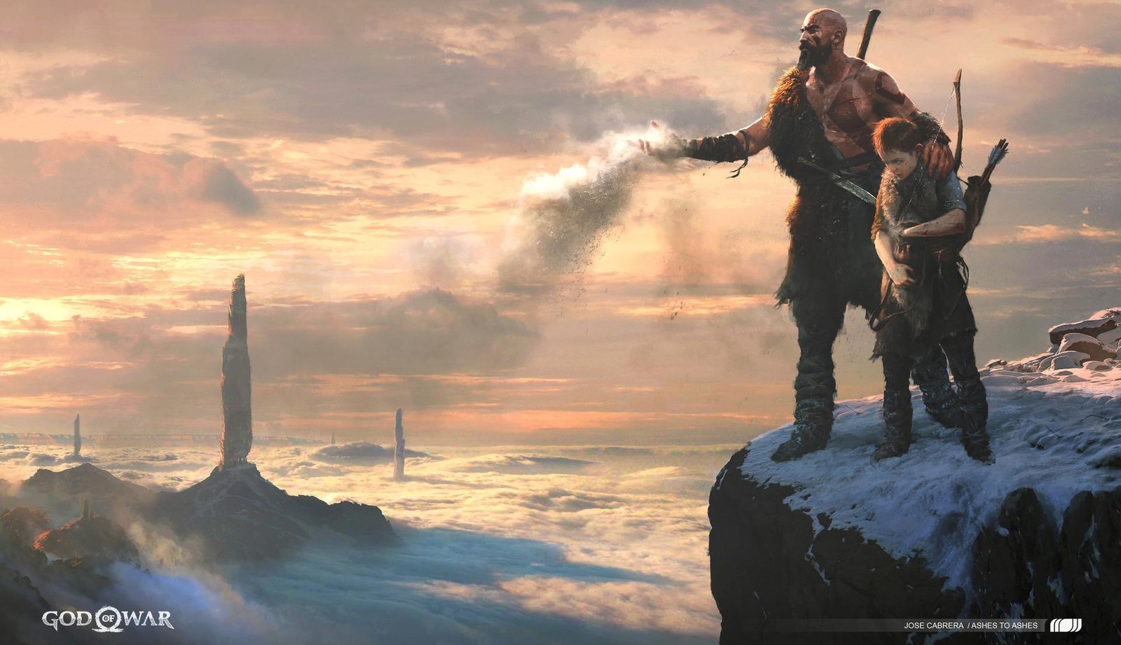 Epic God of War Kratos & Atreus Wall Art