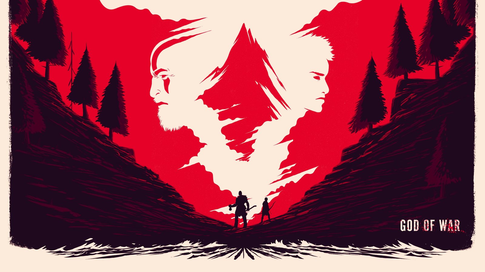 God of War Kratos & Atreus Poster Wall Art
