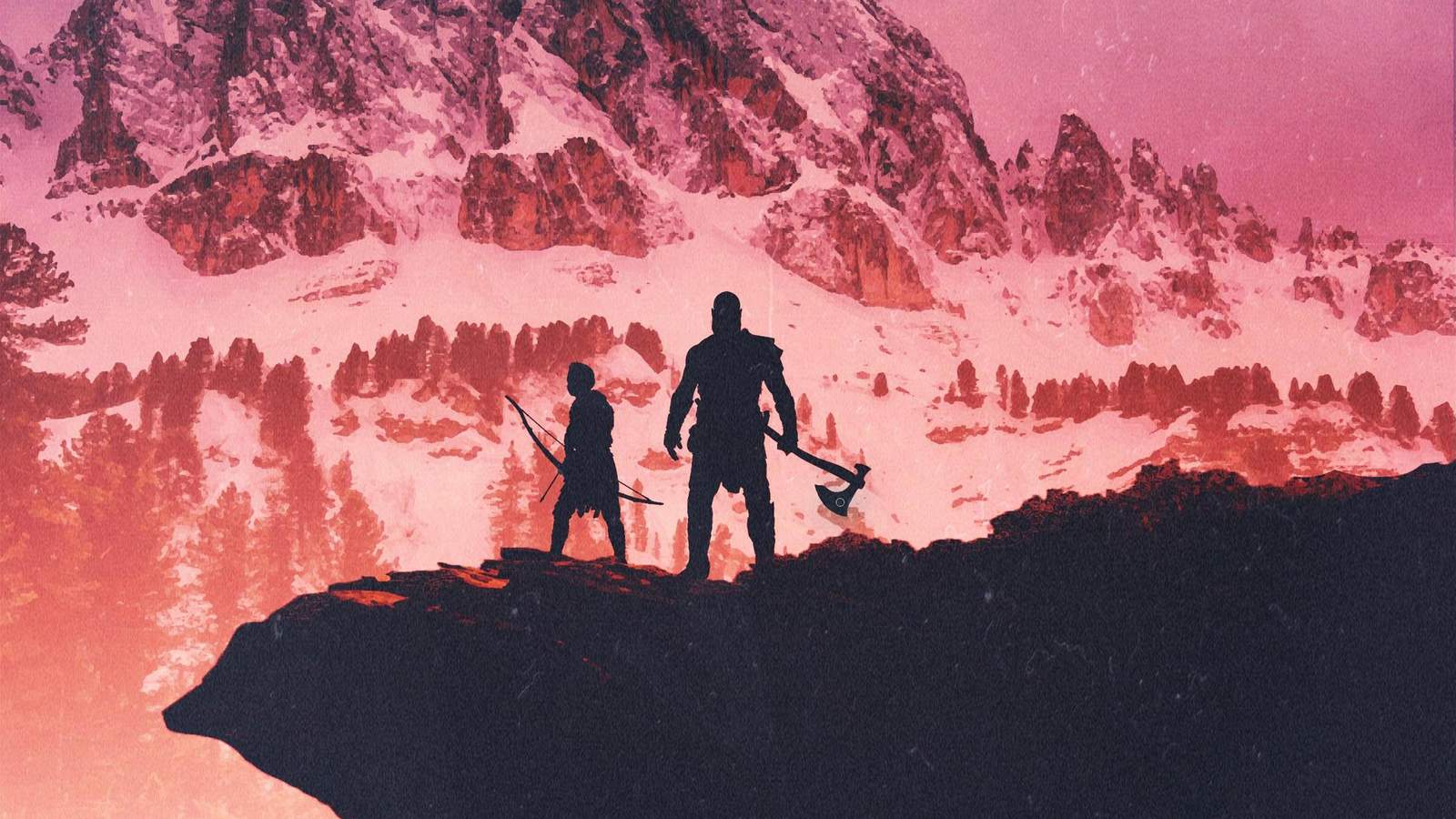 Epic Journey Mountain Silhouette Wall Art