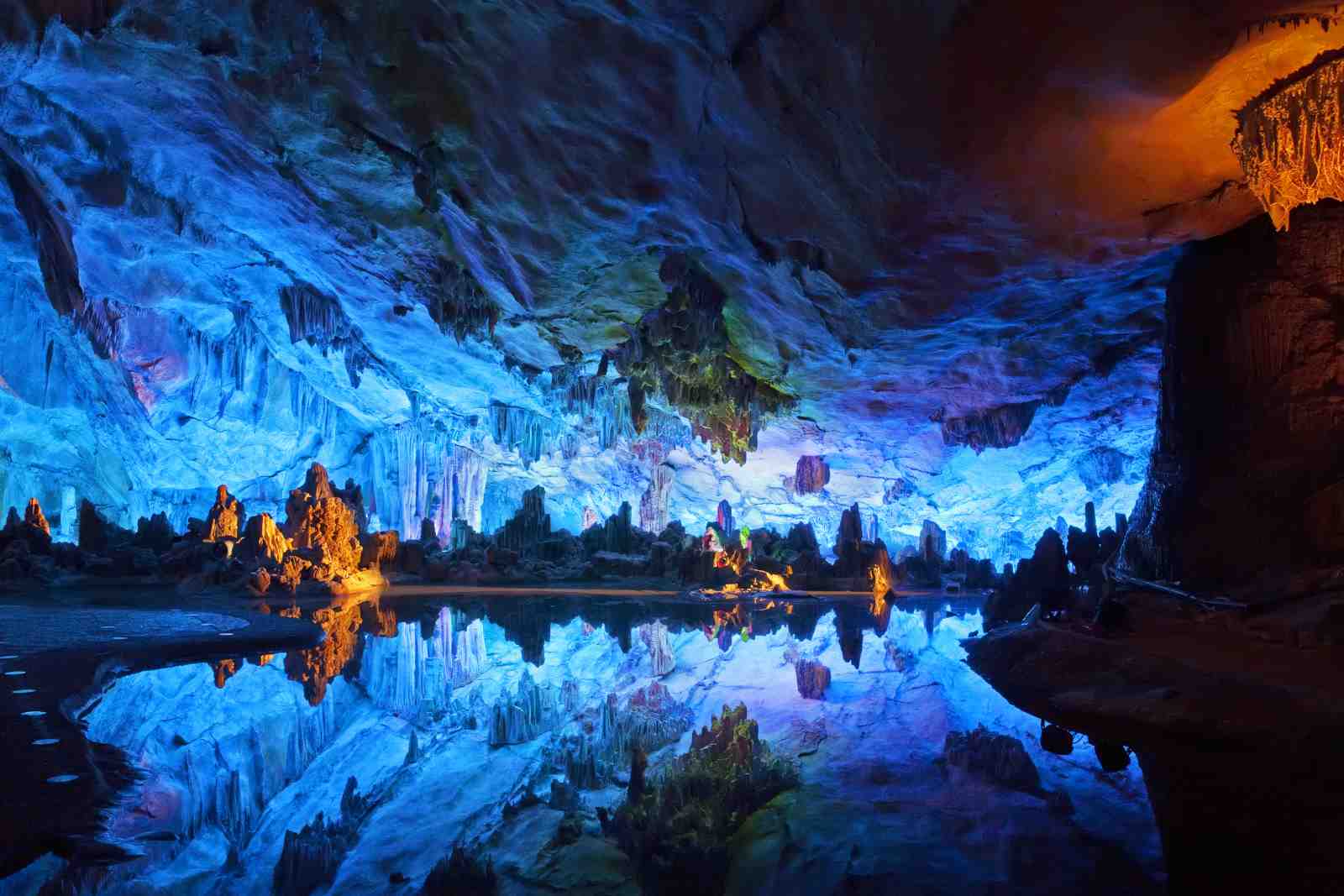 Mystical Cave Reflections Wall Art
