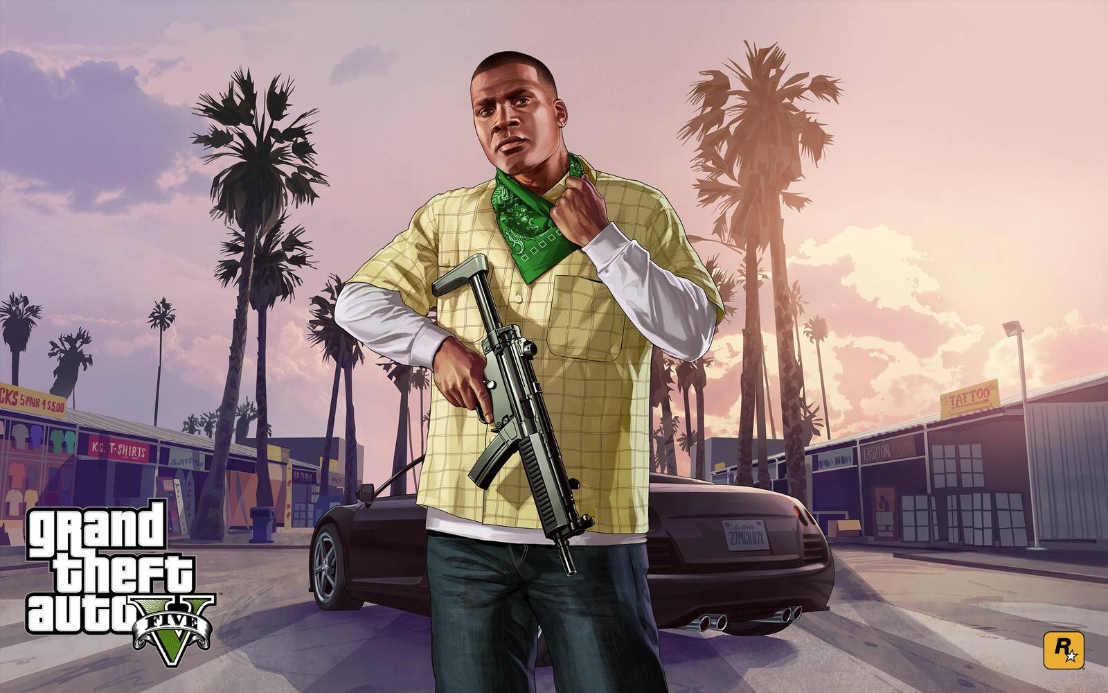 Franklin Clinton GTA V Character Wall Art