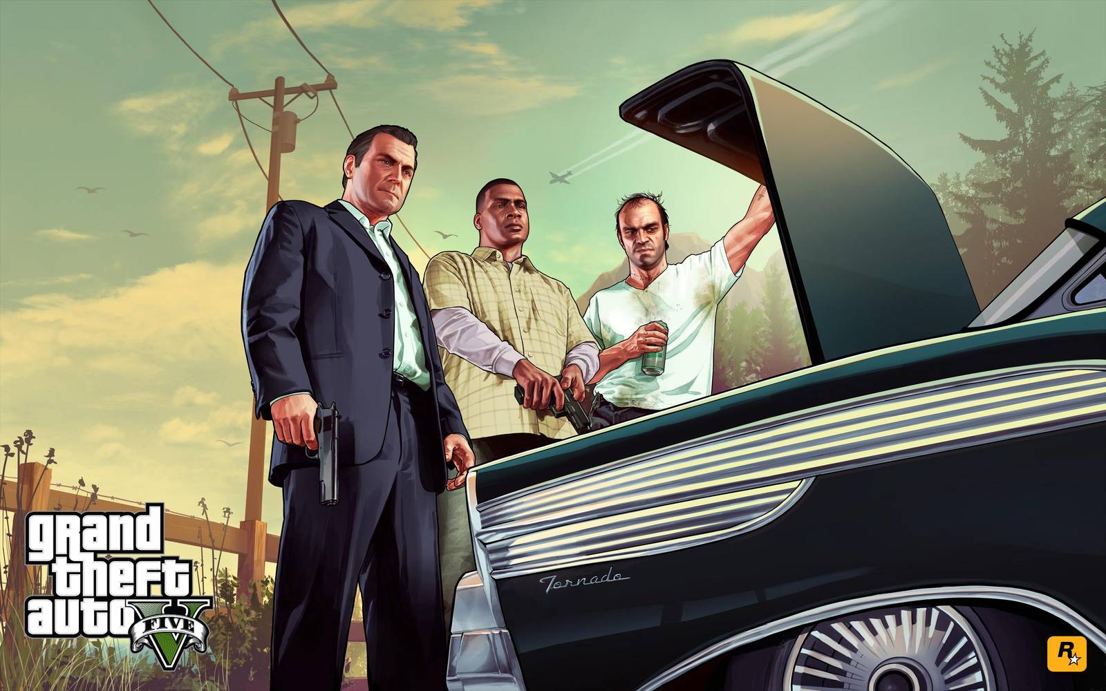 Grand Theft Auto V Characters Wall Art