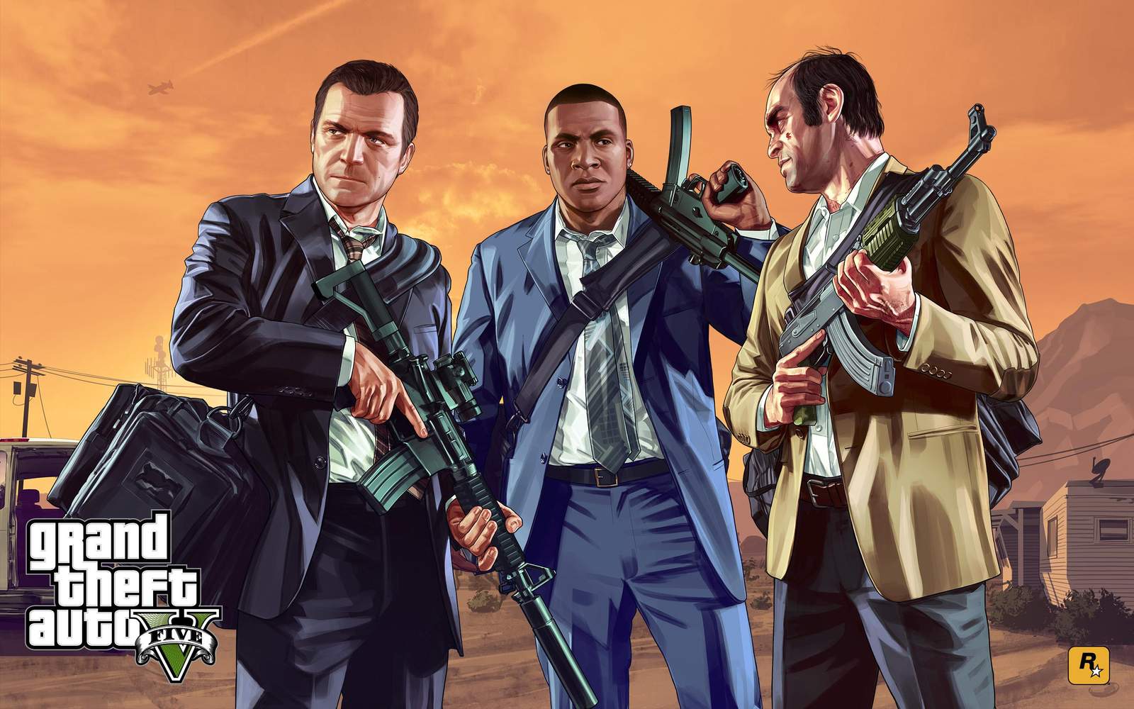 Iconic Trio GTA V Gangster Wall Art