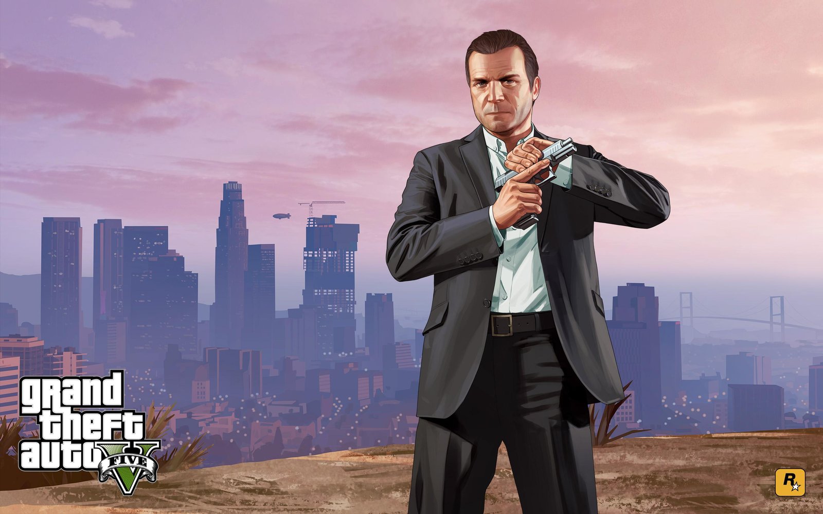 Michael GTA V City Vigilante Wall Art