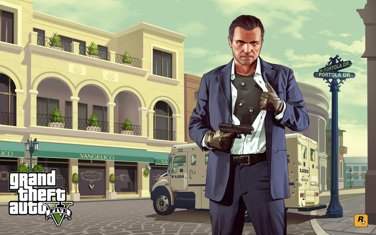 Bold Michael De Santa GTA V Wall Art