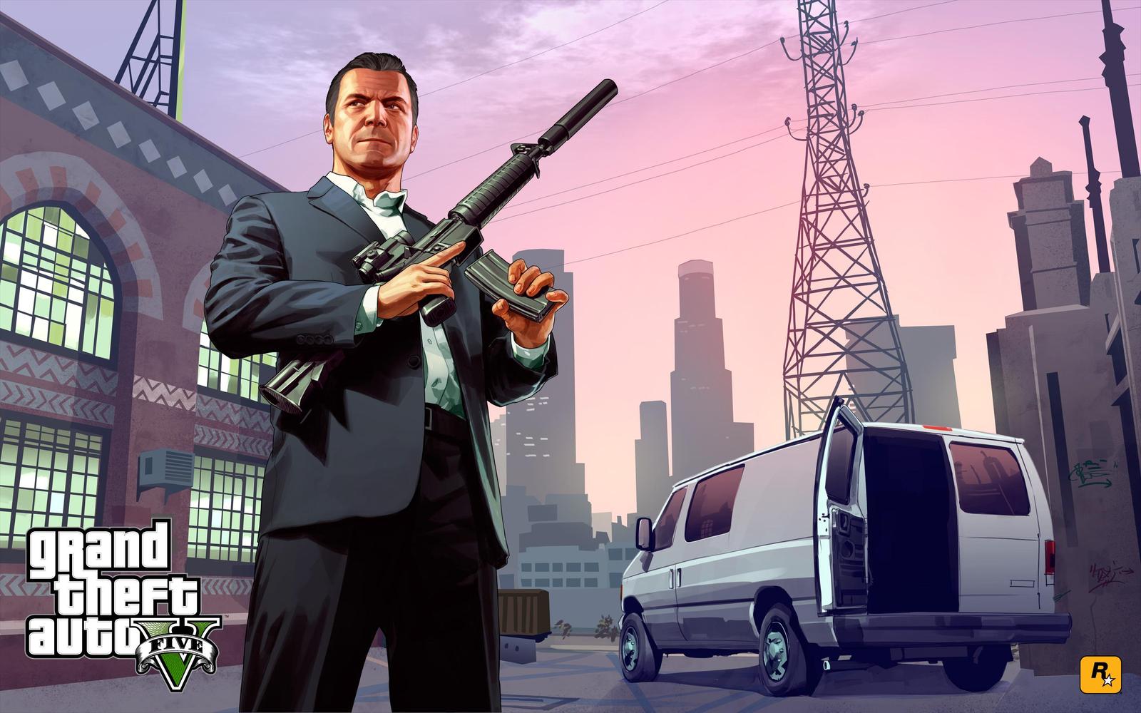 Michael's Grand Theft Auto V Action Wall Art