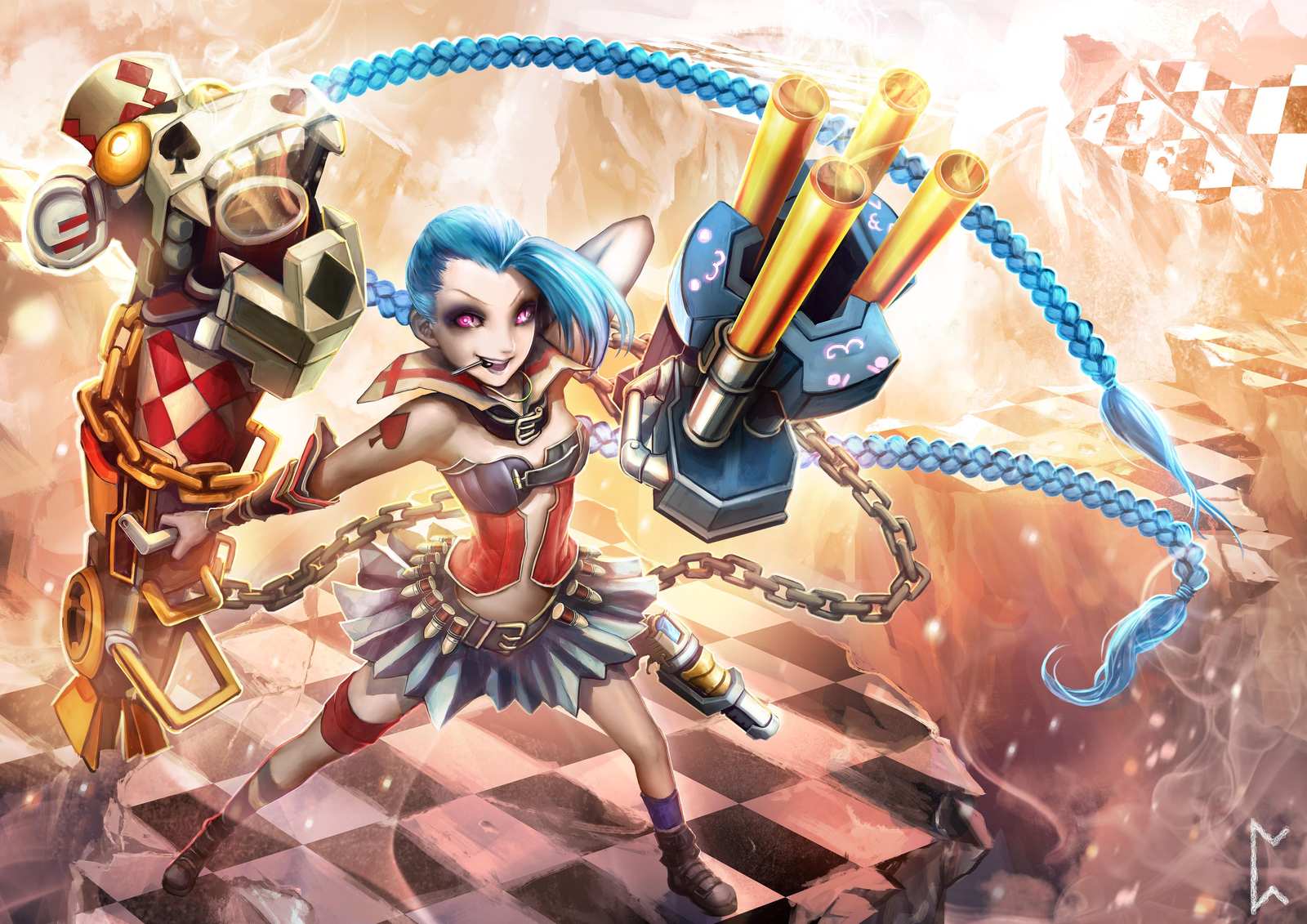 Jinx "The Loose Cannon" Anime Wall Art